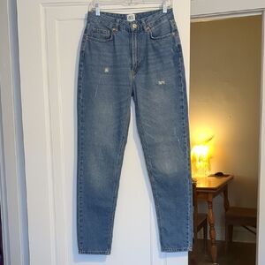 BDG Mom High Waist 27 Slim Straight Cotton Jeans